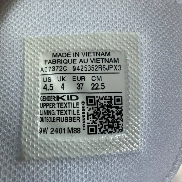 ⭐Converse Taylor Move Platform 4.5 Kid Shoes Sneakers White Pink Ombre A07372C - Picture 9 of 13